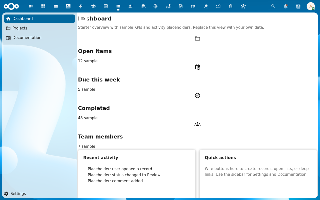 Timesheet view, weekly roll-up